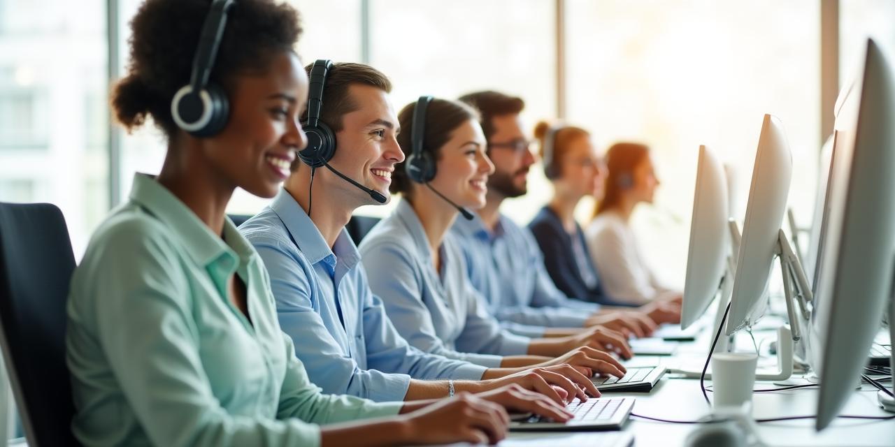 AuroreCart 客戶服務團隊辦公室場景